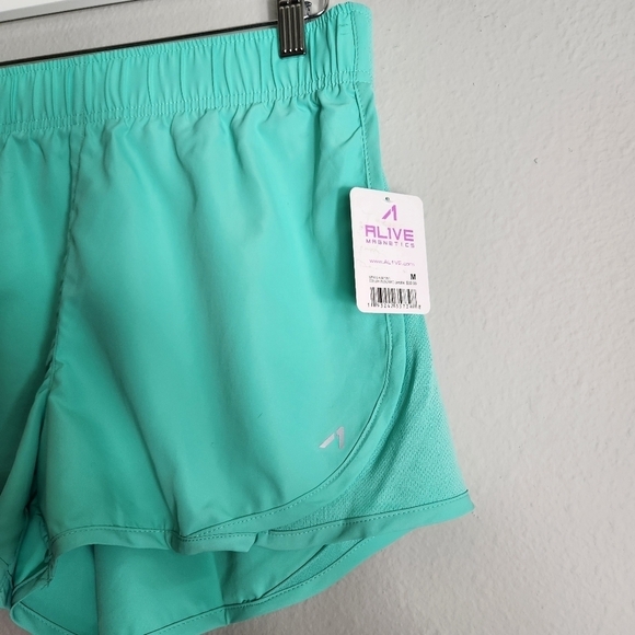 Alive Magnetics Womens Aqua Running Shorts-Size M (NWT) - Picture 2 of 5